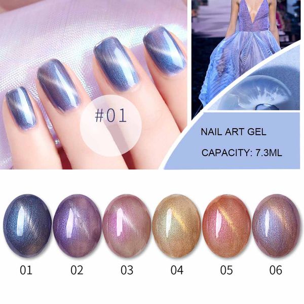 

uv gel nail polish long lasting glitter cat eye tips decoration gel varnish for manicure pedicure jiu55