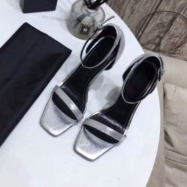 

designer sandals salute patent leather platform sandals stiletto heels .5cm t-belt high with box us10, Black