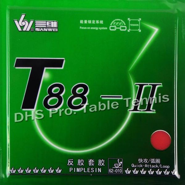 

sanwei t88-ii (t88-2, t88 2) pips-in table tennis rubber with sponge