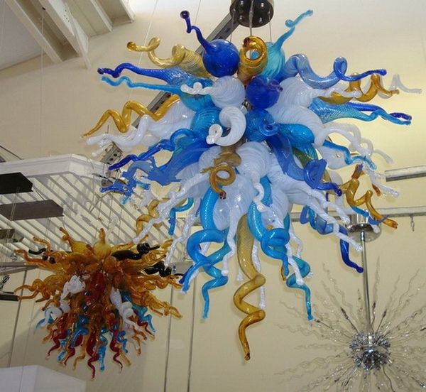 

classic art chandelier home decoration living room chihuly style blown glass chandelier lighting with led bulbs