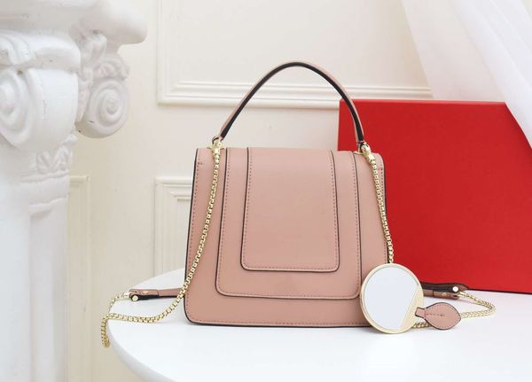 

2020 elegant specials leisure new brand high-quality bags imported leather original pure copper chain belt women's fashion shoulder bag