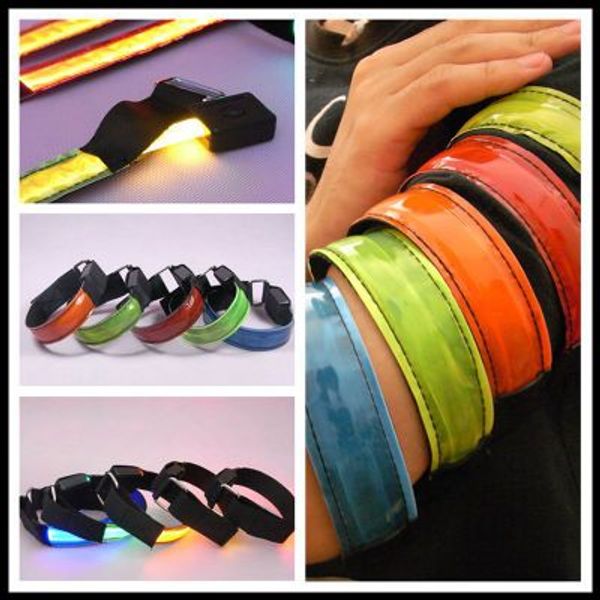 LED-Armband mit optischer Faser, lichtemittierendes LED-Armband, leuchtender Armgürtel, Laufen, Reiten, Jubeln, Requisiten, Warnungen, Fluoreszenzreflexion, LED-Armband