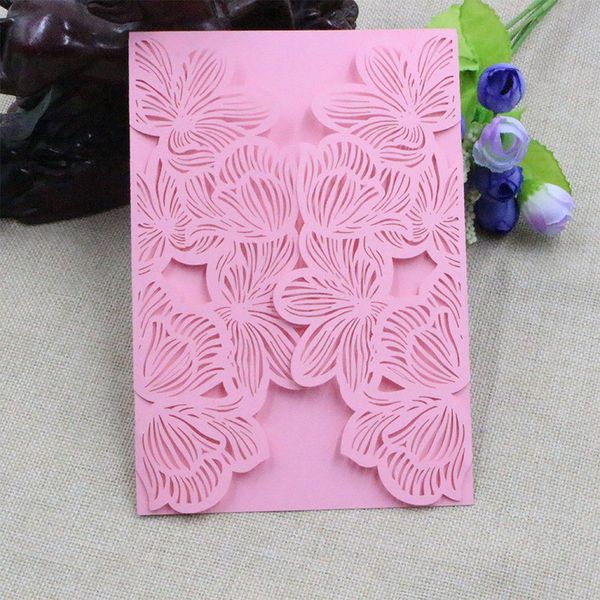 

romantic wedding invitations vertical laser cut heart invitations cards kits birthday wedding 10pcs