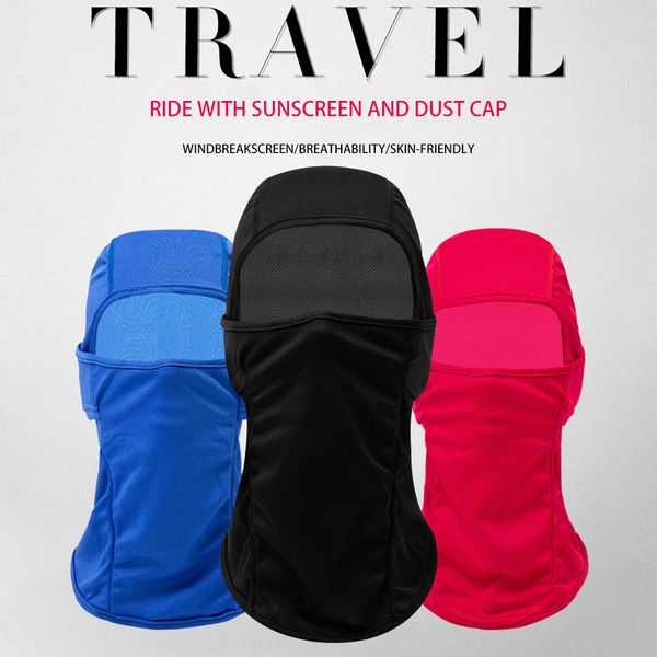 

breathable dustproof face mask cycling helmet balaclava cs ninja hood, Black