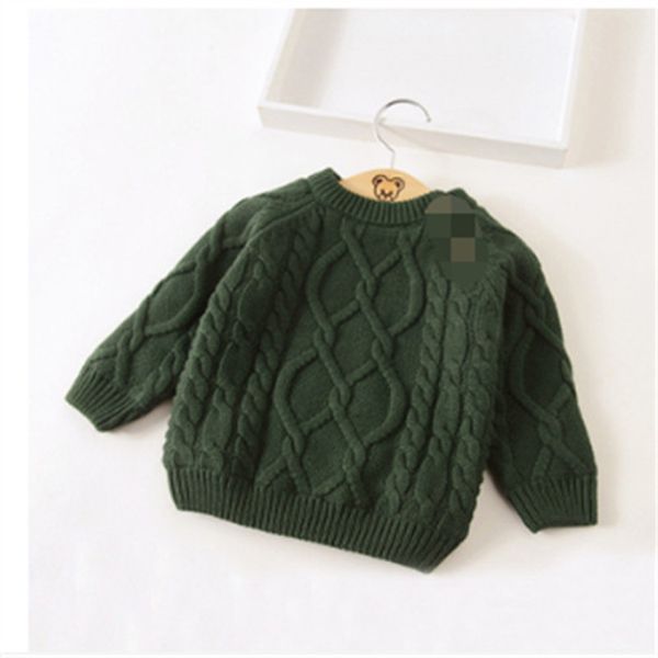 

детский свитер основывая рубашки младенца круглого воротника пальто hairround воротник пальто девушка ребенок толстой вязаный пассив вокруг, Blue