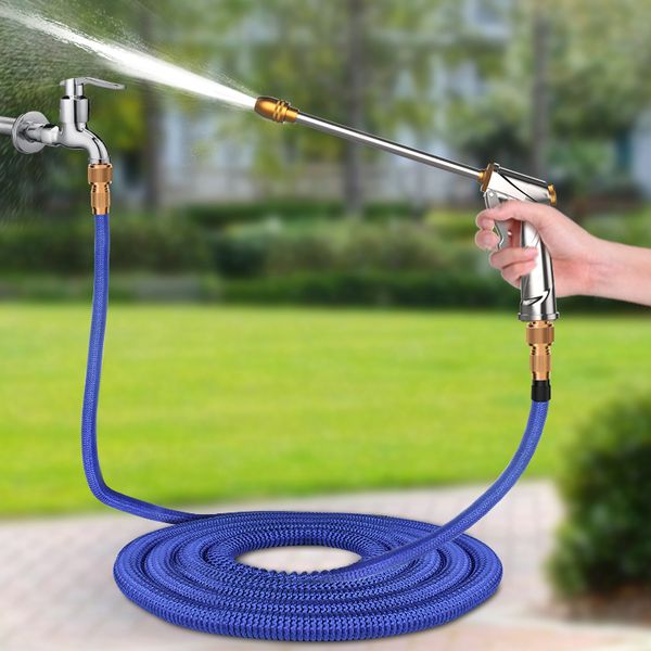 

selling 25ft-75ft garden hose drip irrigation expandable magic flexible watering hose plastic hoses pipe spray gun nozzle