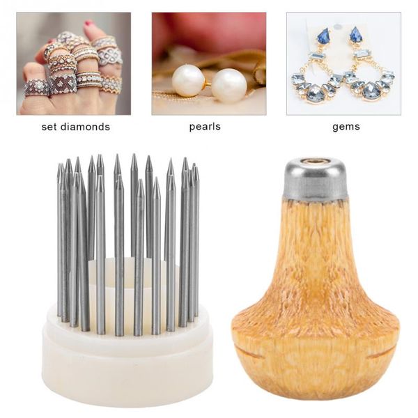 

23 pcs jewelry tools beading grain jewellery tool diamond stone beader set graver jewellery tool with handle and plastic cases