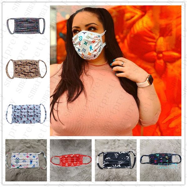 

in stock women men face masks branded masks washable all season luxury silk fiber mouth nose cover outddor cycling mask dusproof d42301, Black