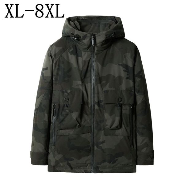 

size 8xl 7xl 6xl winter parka men coats 2019 thick warm winter jacket men cotton hooded outwear warm coat cotton parka coat, Tan;black