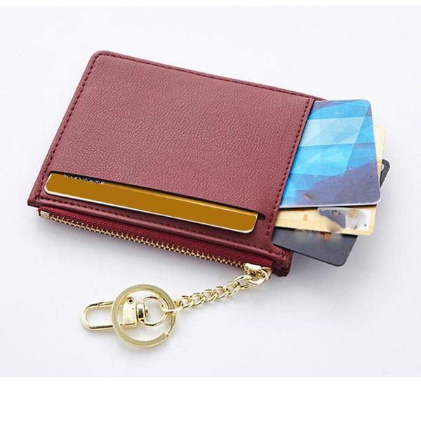 

new ladies short simple bag fashion mini coin womens clutch mini wallet and purses money clip holder handbag#5, Red;black