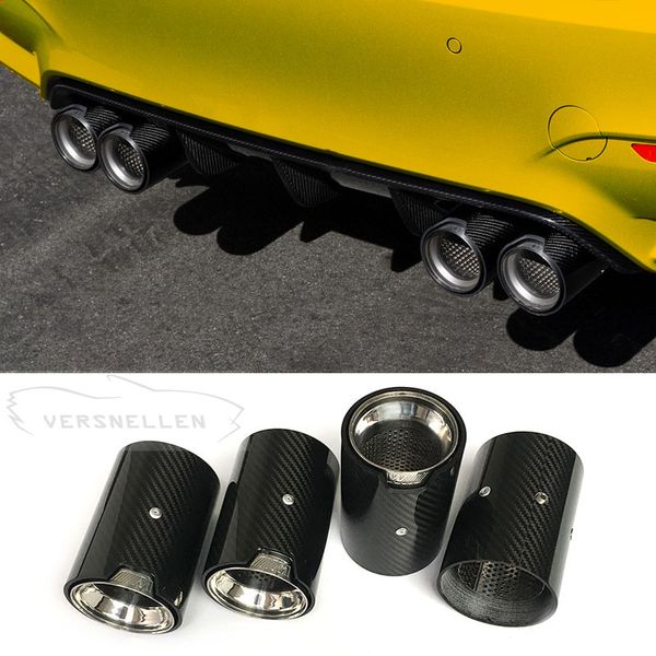 

real carbon fiber exhaust muffler tips m performance exhaust pipe for m1 m2 m3 m4 m5 m6 carbon tips