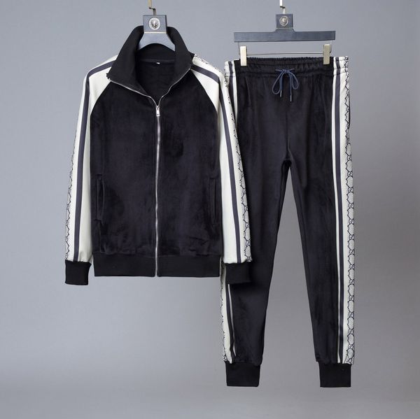 

new men's wear women's luxury oh sportswear fashion brand sportswear monogrammed sportswear spring sports suit -3xl, Gray