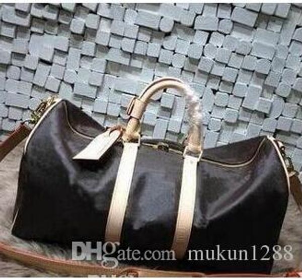 

color leather stamping large capacity travel bag keepall bag 45cm 50cm 55cm