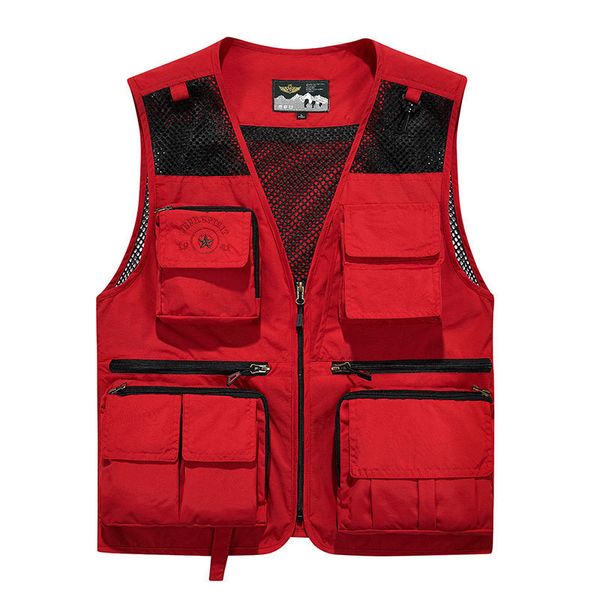 

2020 новая осень весна повседневная майка жилет мужская брендовая одежда хлопок воротничок сетка грузовой новый жилет с капюшоном пальто жил, Black;white