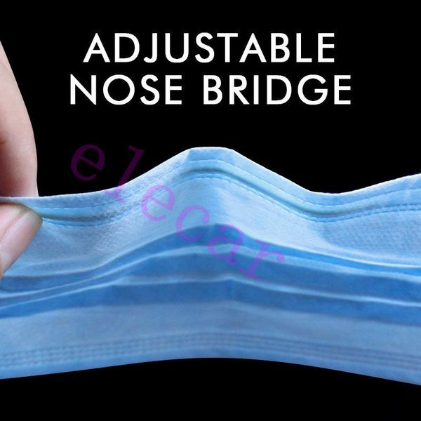 

200pcs lot in stock dhl disposable face mask 3-layer dustproof face mouth masks non woven disposable anti dust mask
