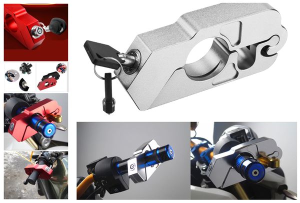 

motorcycle atv aluminum alloy anti-theft security lock handle brake for