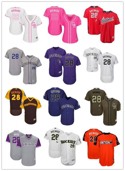 

бесплатная доставка пользовательские колорадо coloradorockies 28 нолан аренадо rockie бейсбол джерси бейсбол одежда мужчин женщин молодежные, Blue;black