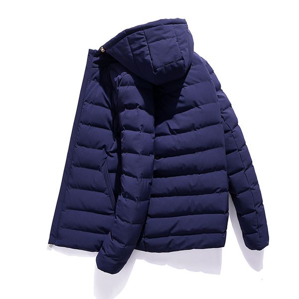 

winter jacket men clothes casual thick warm parka coat hooded male fashion down cotton abrigo hombre hiver lw1222, Black