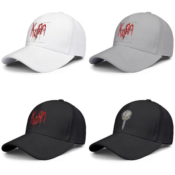 

korn-knife-logo black for men and women baseball cap design fitted golf sports custom stylish classic hats korn-red-bloody-logo, Blue;gray