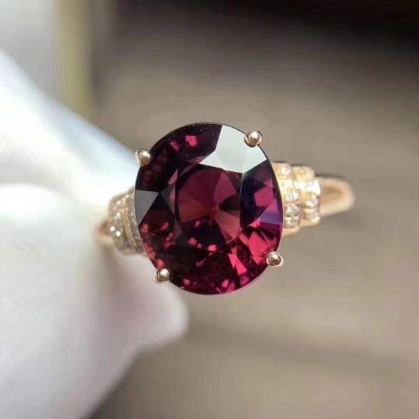 

natural and real garnet sterling silver color women wedding ring engagement jewelry wholesale fashion, Golden;silver