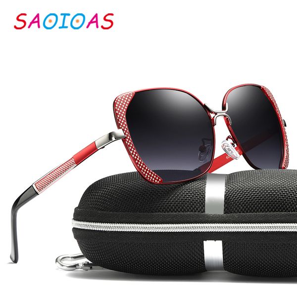 

saoioas polarized ladies sunglasses women gradient lens round sun glasses square oculos lunette de soleil femme, White;black
