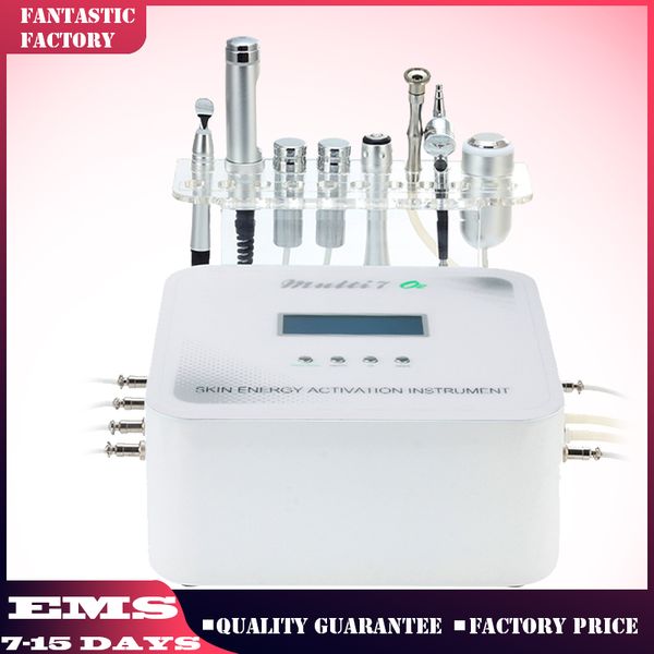 

18 new face lifting ultrasonic bio rf micro-electrophysiology multifunction diamond microdermabrasion micro current facial beauty machine, Black;white