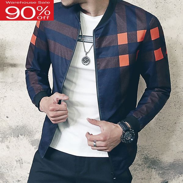 

имеющаяся перевозка груза падения мужская bomber мужчины бейсбольная куртка плед ветровка весна активный jaqueta masculinat мужской 2020 нов, Black;brown