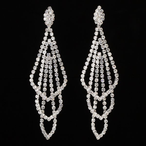 

earring punk exaggeration alloy diamond tassels temperament ear nail, Golden