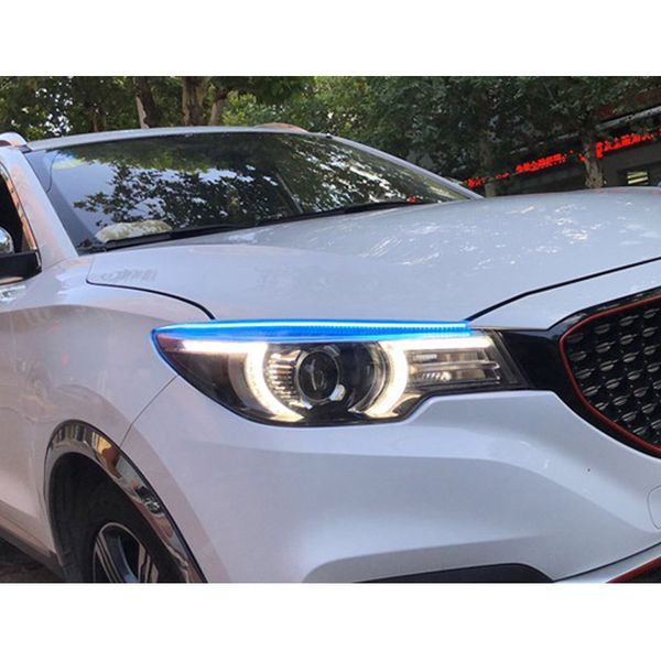 

2pcs led drl daytime running lights turn signal drl led strip car light accessories brake side lights headlights for auto