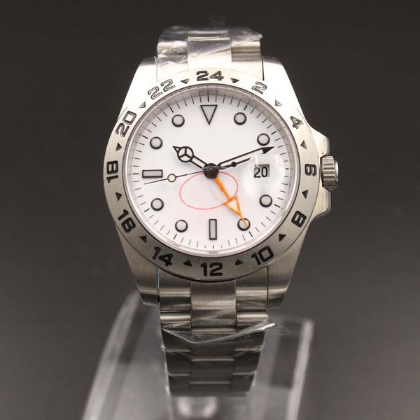 

role 216570 40mm luxury mens watch exp white dial automatic mechanical movement stainless steel men watches male wristwatch, Slivery;brown