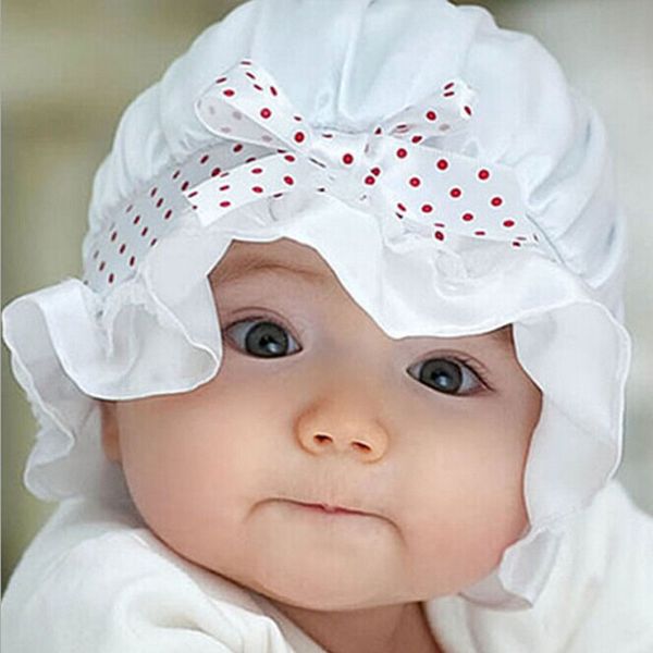

sun polka dots beanie hat cap newborn baby girl boy summer 2-12 months wh white newborn pgraphy props cap gorro lana, Yellow