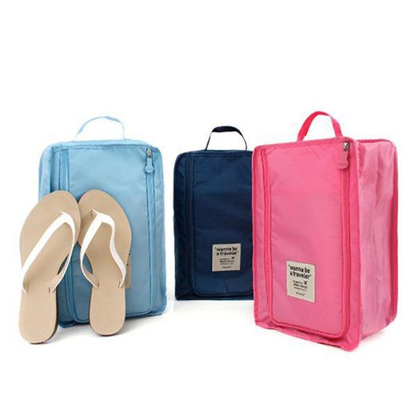 

portable tote shoes pouch waterproof storage bag nylon 6 colors organizer bags multifunction shoes storage bag