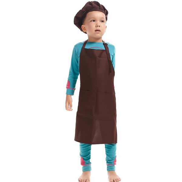 

sleeveless waterproof children drawing handwork smock solid craft aprons