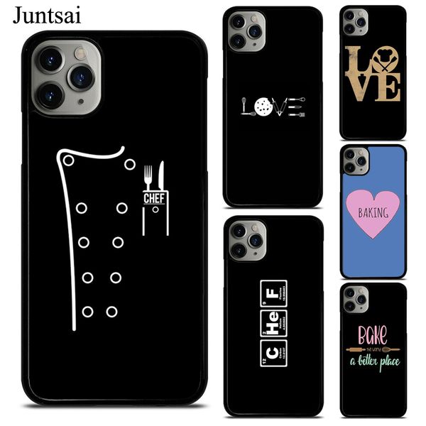 

juntsai baking cook chef tpu phone case for iphone x xs max xr 7 8 6 6s plus 5 11 pro max cover coque