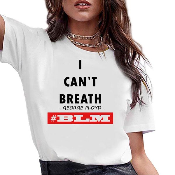 

для женщин черные жизнь материи t shirt crew neck tee top замыкание, White
