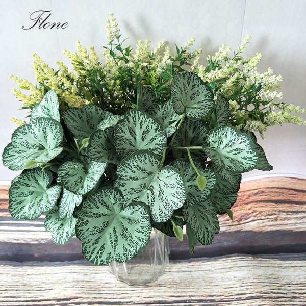

flone artificial latex small flower bouquet fake flowers 35cm artificial sea otter leaf home living room flower art decoration