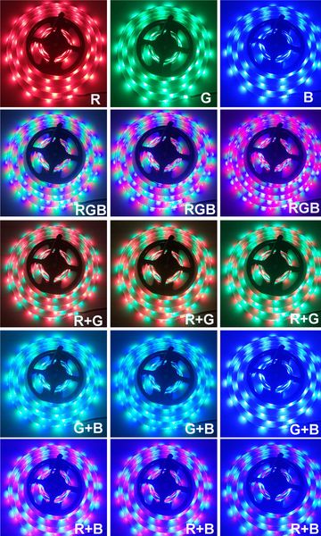 

polychromatic smd 5050 led strip wifi rgb rgb 5m 10m 15m rgb led color changeable flexible led strip light + wifi remote controller + power