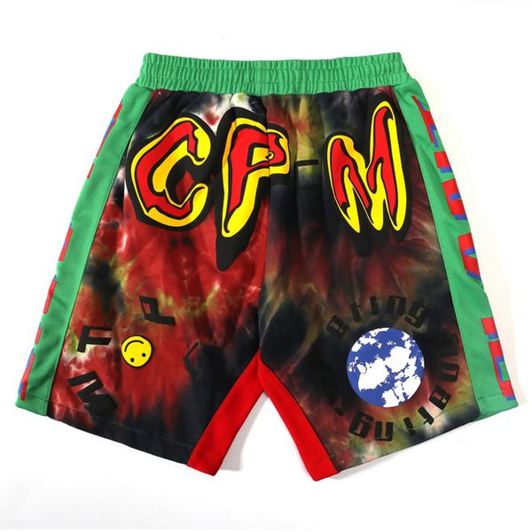 

2020 new flea men designer short pants summer cpfm smile blooming colorful letters casual european and american fashion brand beach pants, White;black