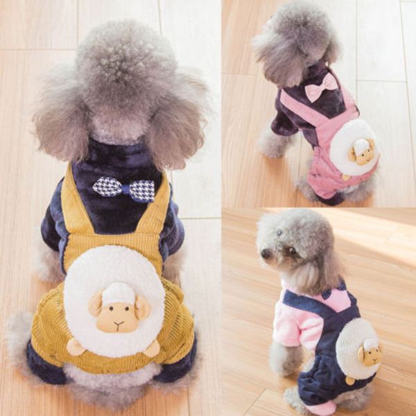 

lovely cartoon pet dog coat jacket puppy winter warm soft costume apparel coat