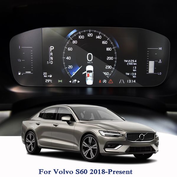 Tela de Navegação GPS de Vidro Filme De Vidro Para Volvo S60 2018-Presente TPU Dashboard Display Screen Filme Etiqueta Do Carro Acessórios