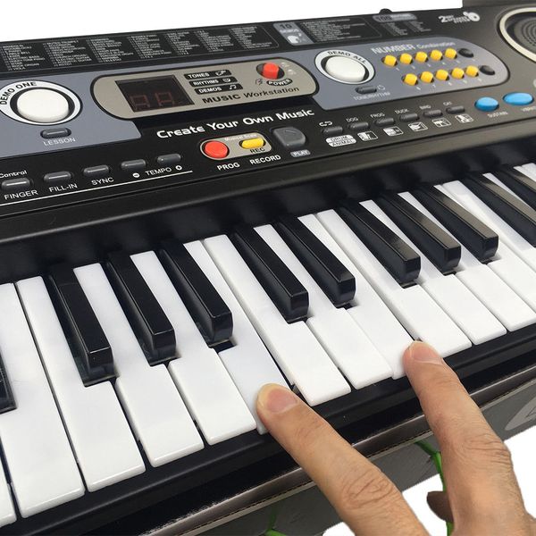 

54 keys digital electronic keyboard & microphone electric led size