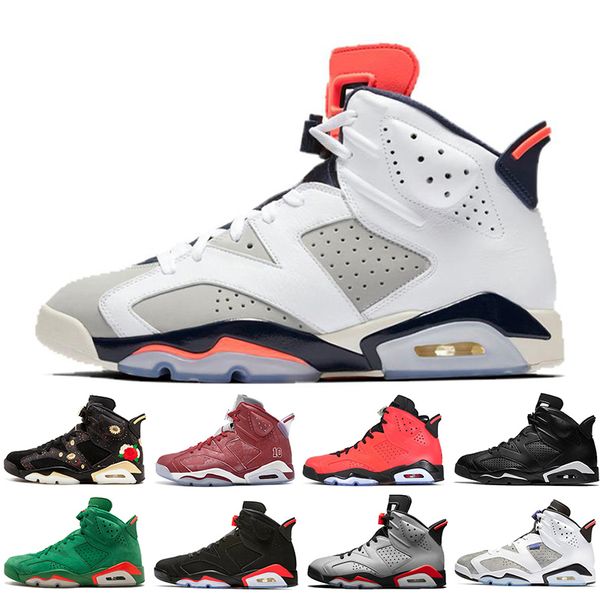 

With Box 2019 Infrared Bred 6 6s Mens Basketball Shoes 3M Reflective Bugs Bunny Tinker Hatfield Black Cat Flint Men Sports Sneakers Designer