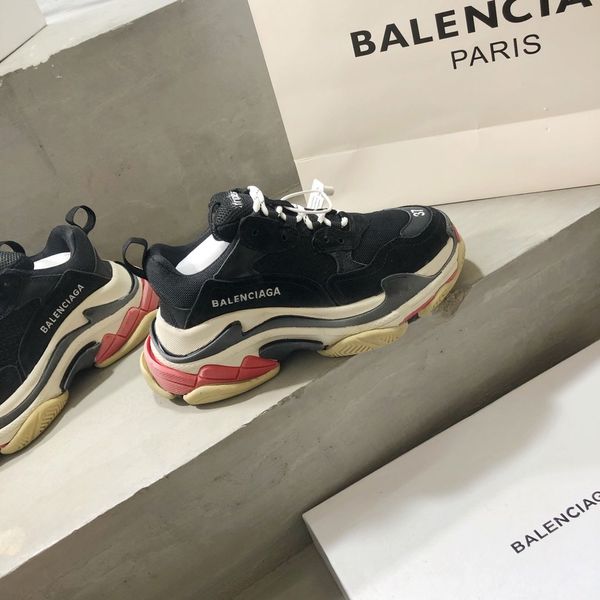 

original 1: 1 luxury fashion platform men's and women's shoes wild vintage lace casual shoes color matching sneakers 09, Black