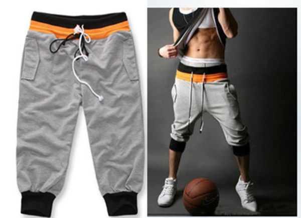 

горячие мужские спорт тренажерный зал jogger сыпучие шорты шорты брюки 3 цвета 5 размер, White;black