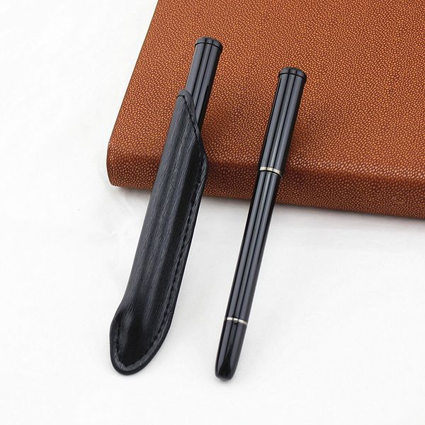 

ballpoint pen metal roller pen black ink refill for business writing office school supplies pencil bag