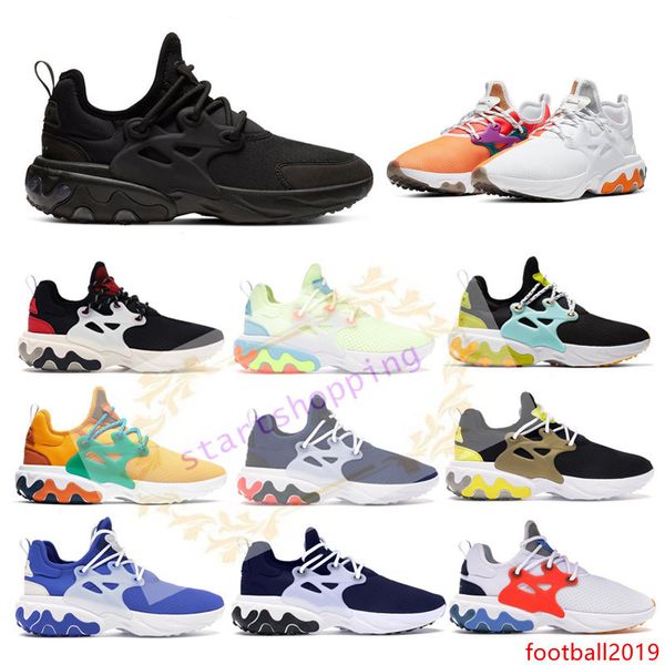 

2020 react presto beams men women running shoes triple black dharma hyper royal brutal honey mens breathable trainer sports runner