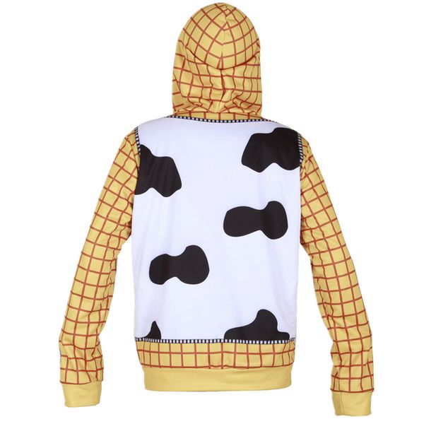 

kids woody cosplay sweatshirt hoodie jacket coat, Black;red