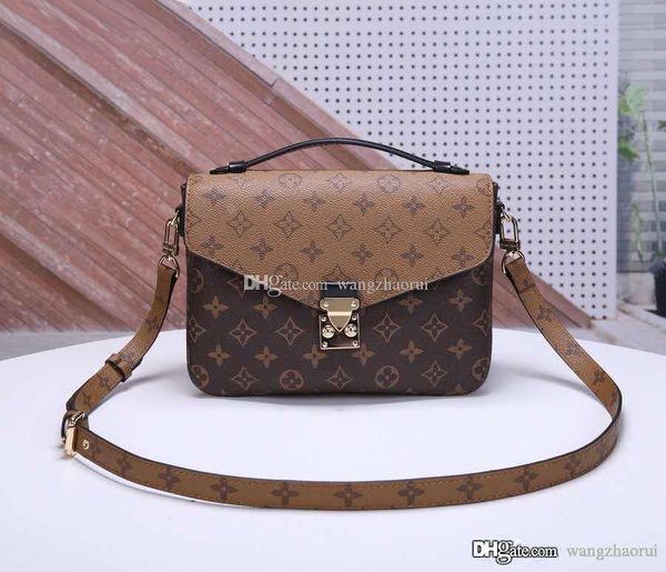 

3posting pochette metis canvas women crossbody bag genuine leather shoulder bag messenger bags commuter bags lady wallet with box, Black