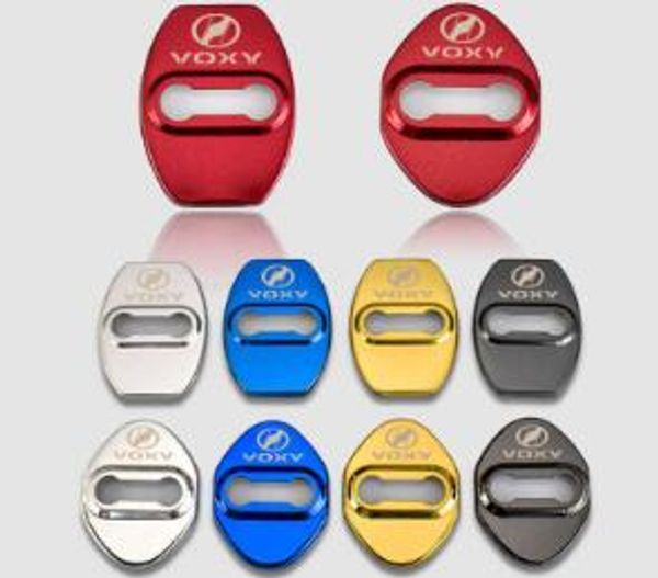 

car badge door lock cover for toyota voxy red gold blue door lock protective cover auto accessories car styling 4pcs/lot