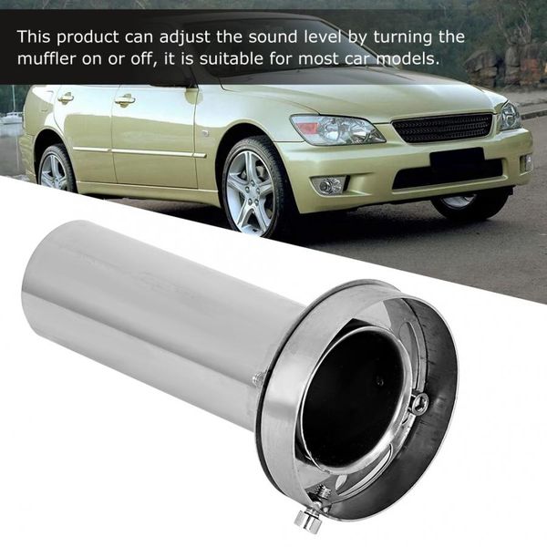 

car adjustable removable round head exhaust muffler car modification